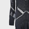 Roberto Cavalli vestido negro detalles cuero de pitón Talla IT42 (M) - Imagen 4