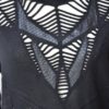 Roberto Cavalli vestido negro detalles cuero de pitón Talla IT42 (M) - Imagen 7