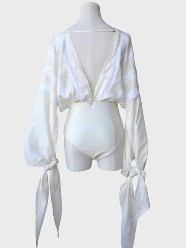 Agua de Coco blusa body Talla G (S-M) color crema