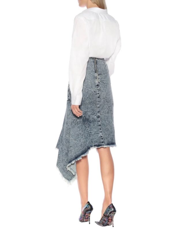 Balenciaga falda midi asimétrica Talla FR38 (M) Nueva