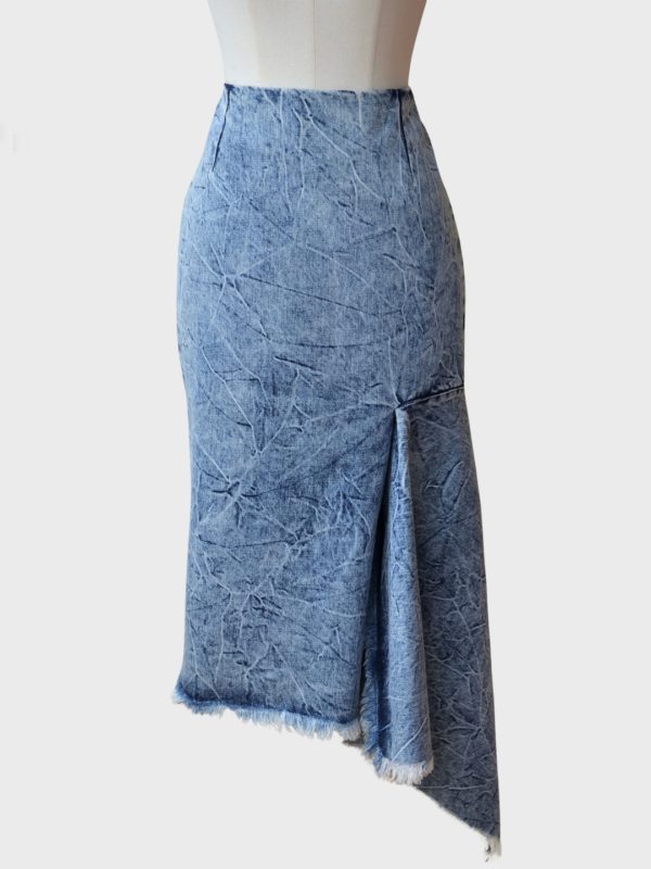 Balenciaga falda midi asimétrica Talla FR38 (M) Nueva