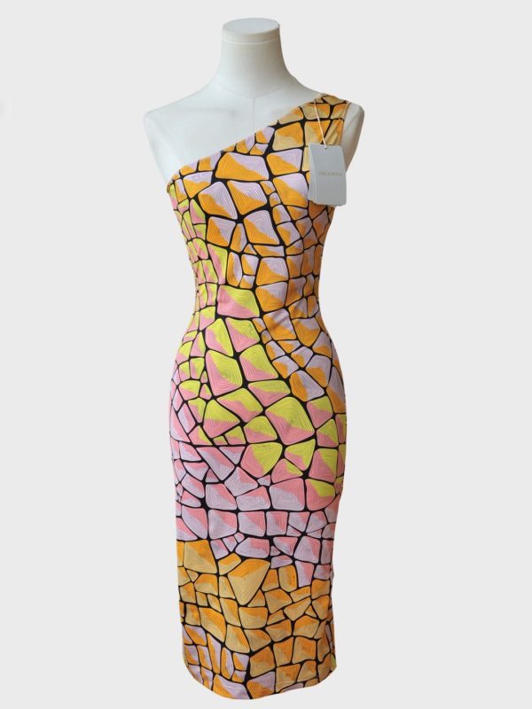 Emilio Pucci vestido midi un hombro Talla IT38 (XS-S) Nuevo