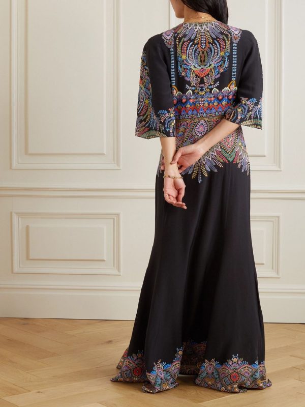 Etro Milano vestido largo estampado Talla IT42 (S-M) Nuevo