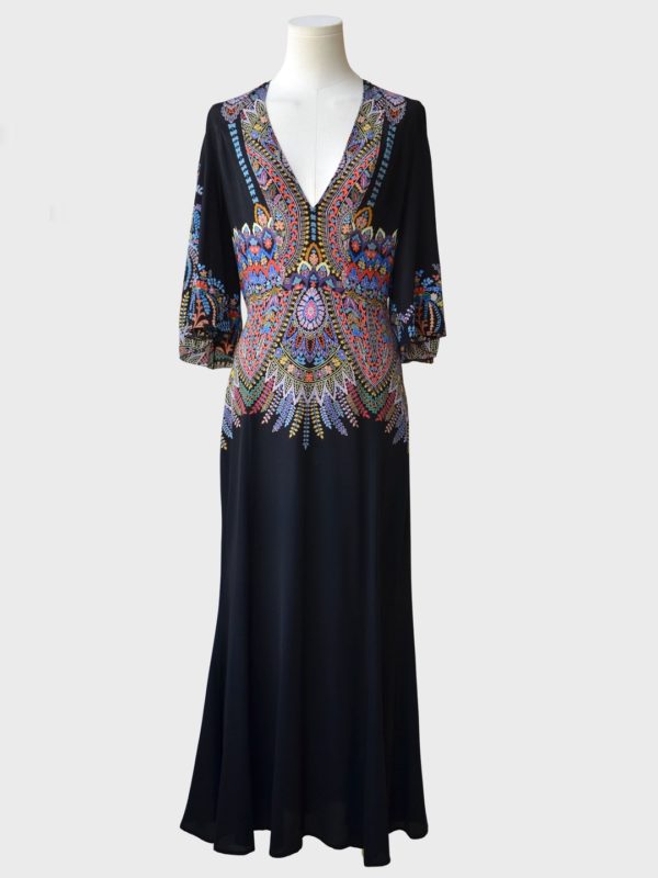 Etro Milano vestido largo estampado Talla IT42 (S-M) Nuevo
